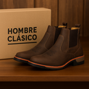 Kit Bota El Patrón en Cuero Legítimo + 3 Regalos [Sombrero de Cuero + Cinturón + Billetera]